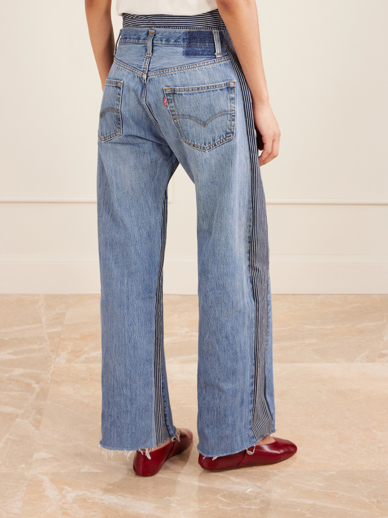 Double Waistband Rework Wide- Leg