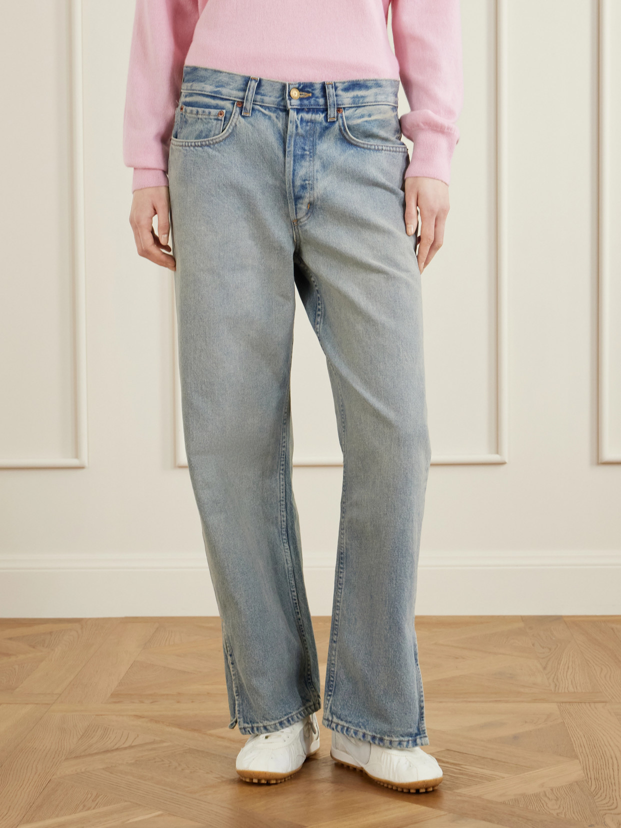 Charlot Relaxed Mid-Rise Straight-Leg Jeans