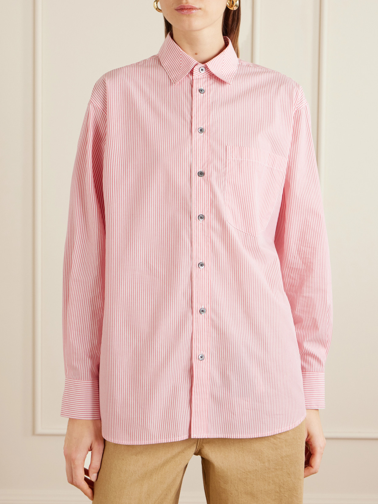 Nolan Striped Cotton-Poplin Shirt