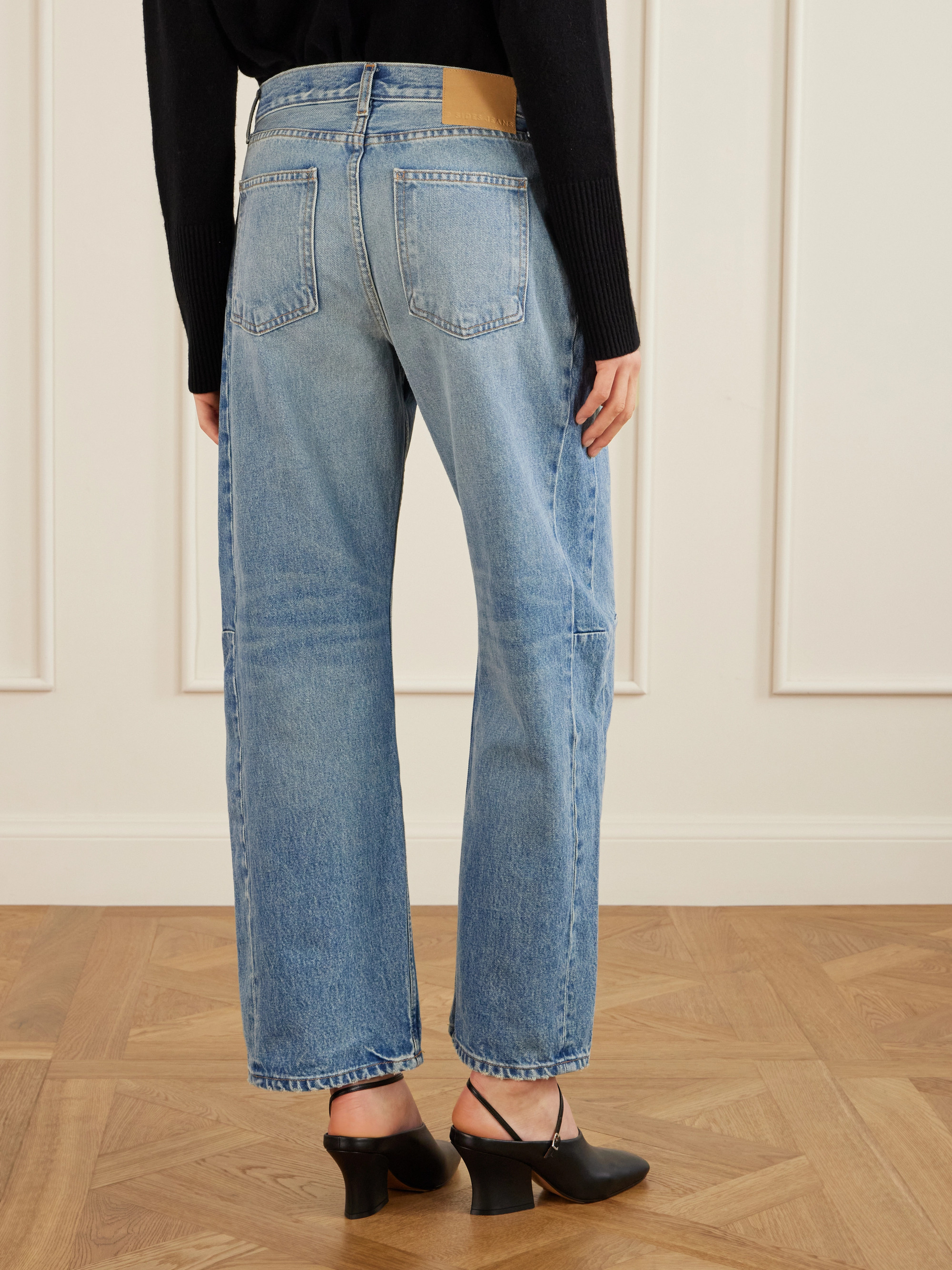 B Sides - Slim Lasso mid-rise wide-leg jeans | Plush