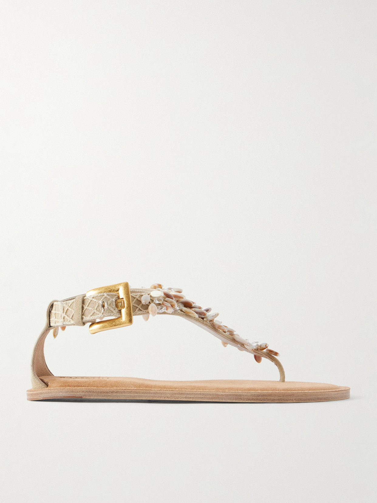 Runway Bead-Embellished Sandals