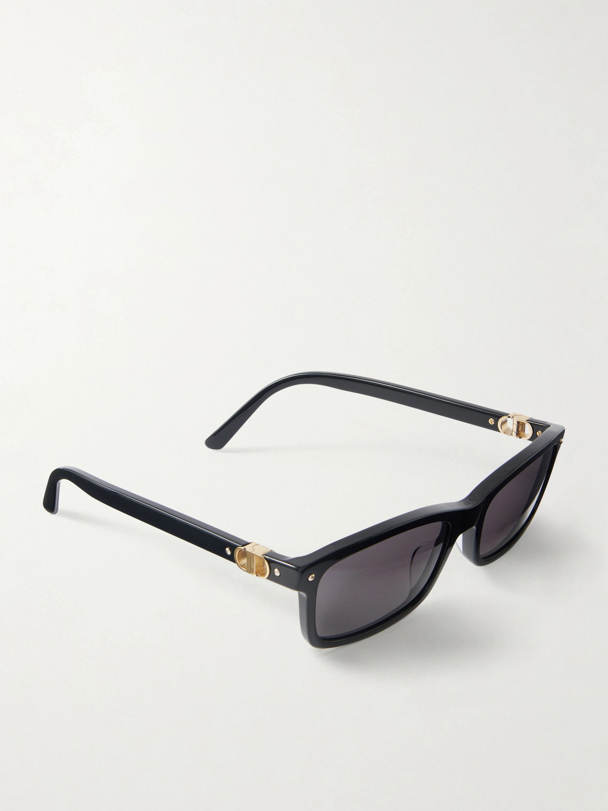 Dior Petit Cd S1i Rectangular-frame Acetate Sunglasses In Black