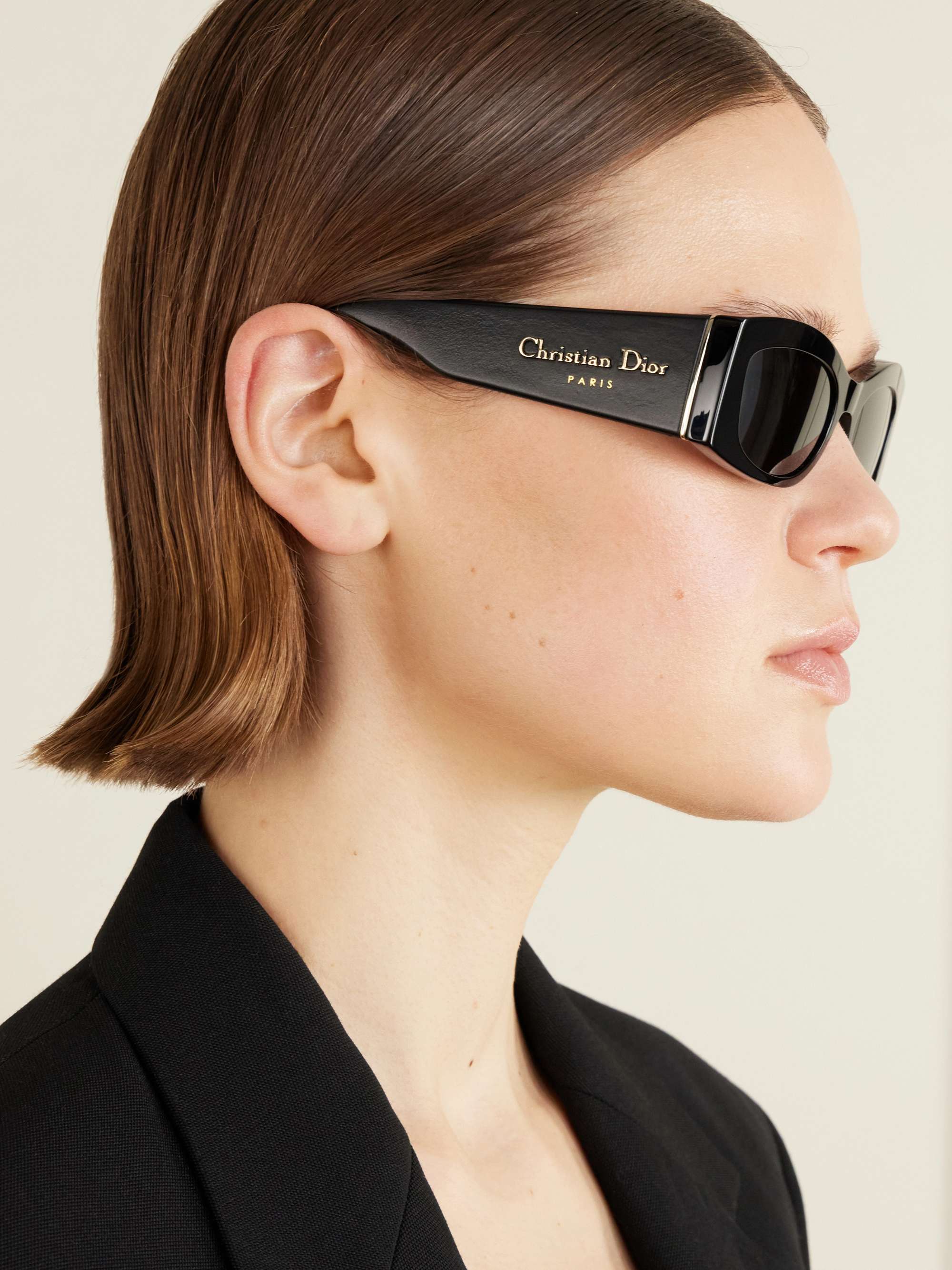 Dior S1I Eyewear Dior - black in sunglasses square oversized S1I DioRésille アセテート スクエアフレーム 小物