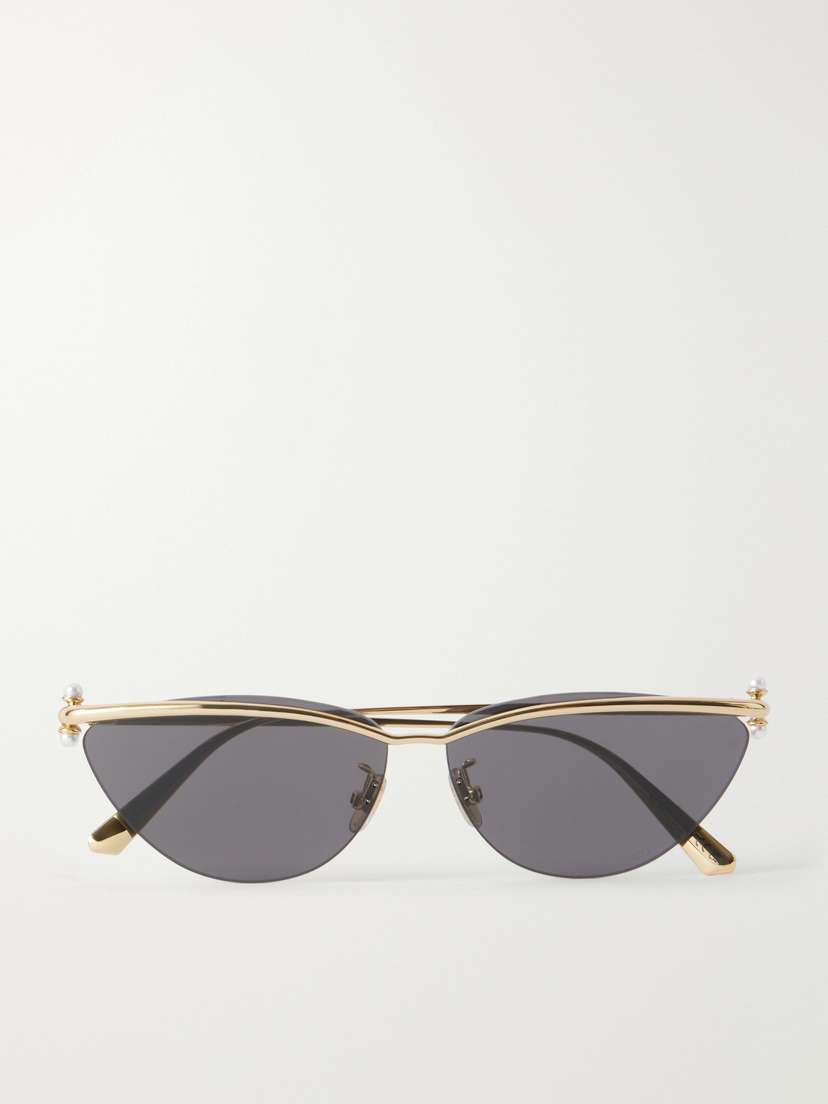 DIOR Eyewear Diortribales B2u Cat-eye Gold-tone Sunglasses