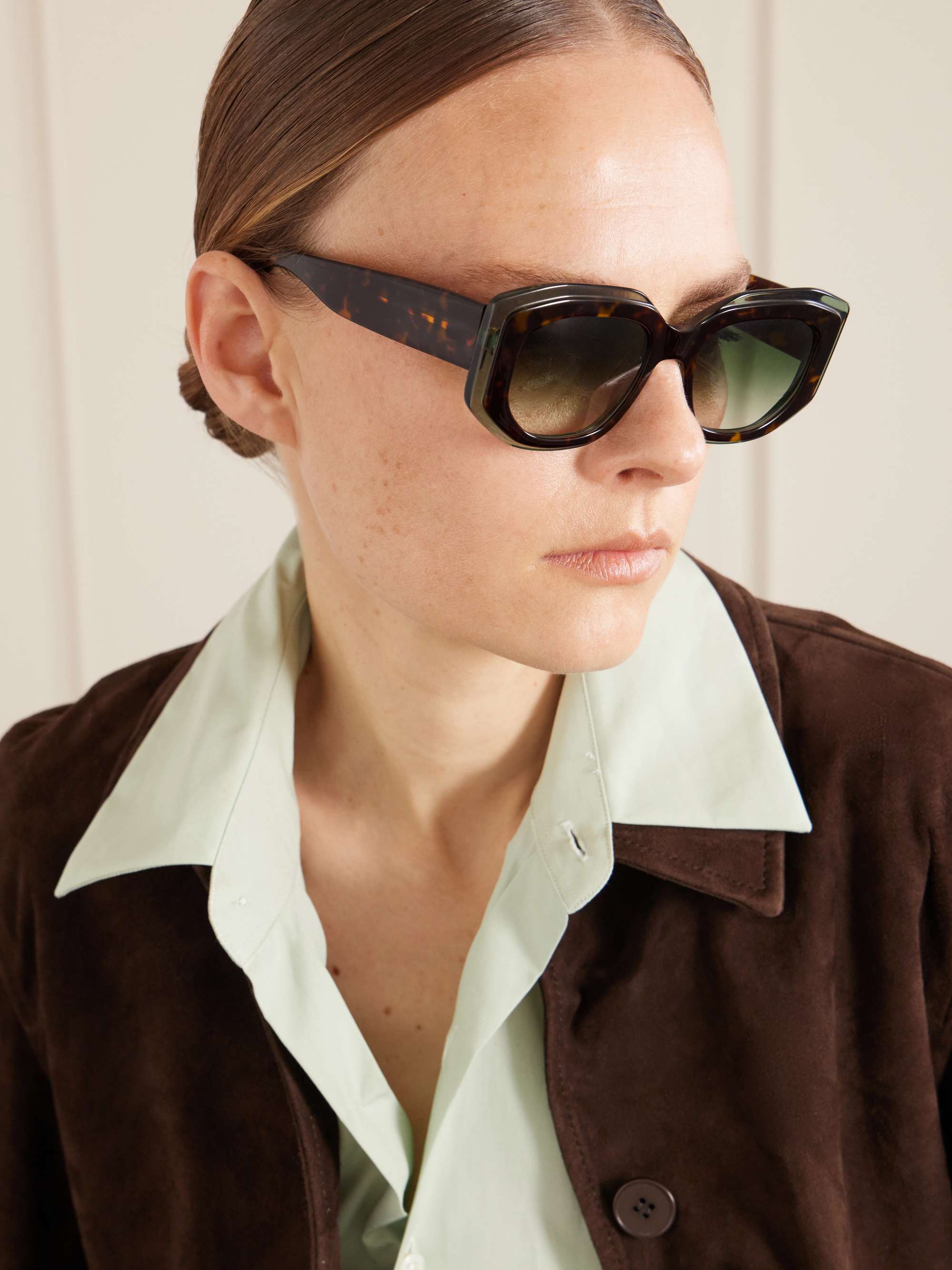 Barton Perreira tortoise shell aviator sunglasses Barton Perreira Hamilton x 000 Sunglasses | Uncrate Supply main image 4