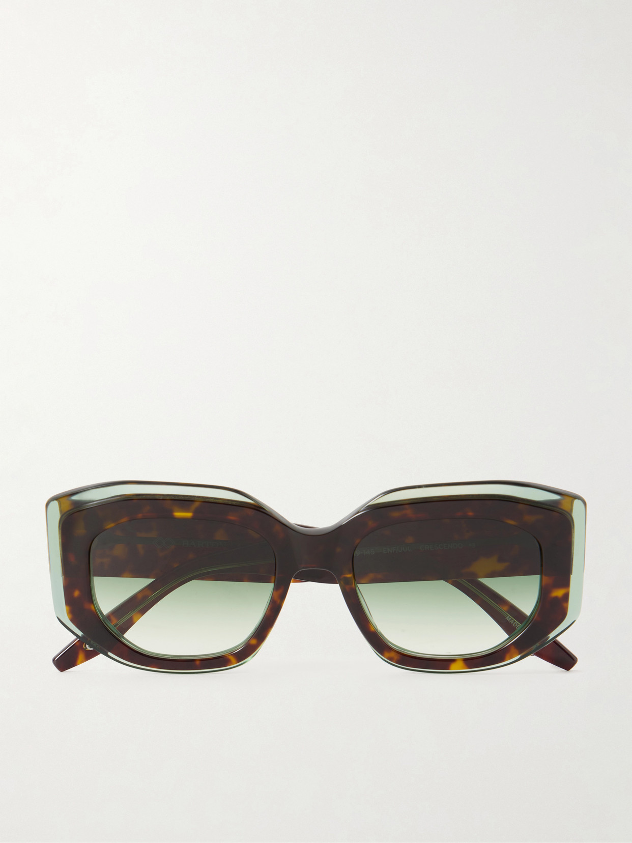 Barton Perreira Crescendo Square-frame Tortoiseshell Acetate Sunglasses In Pattern