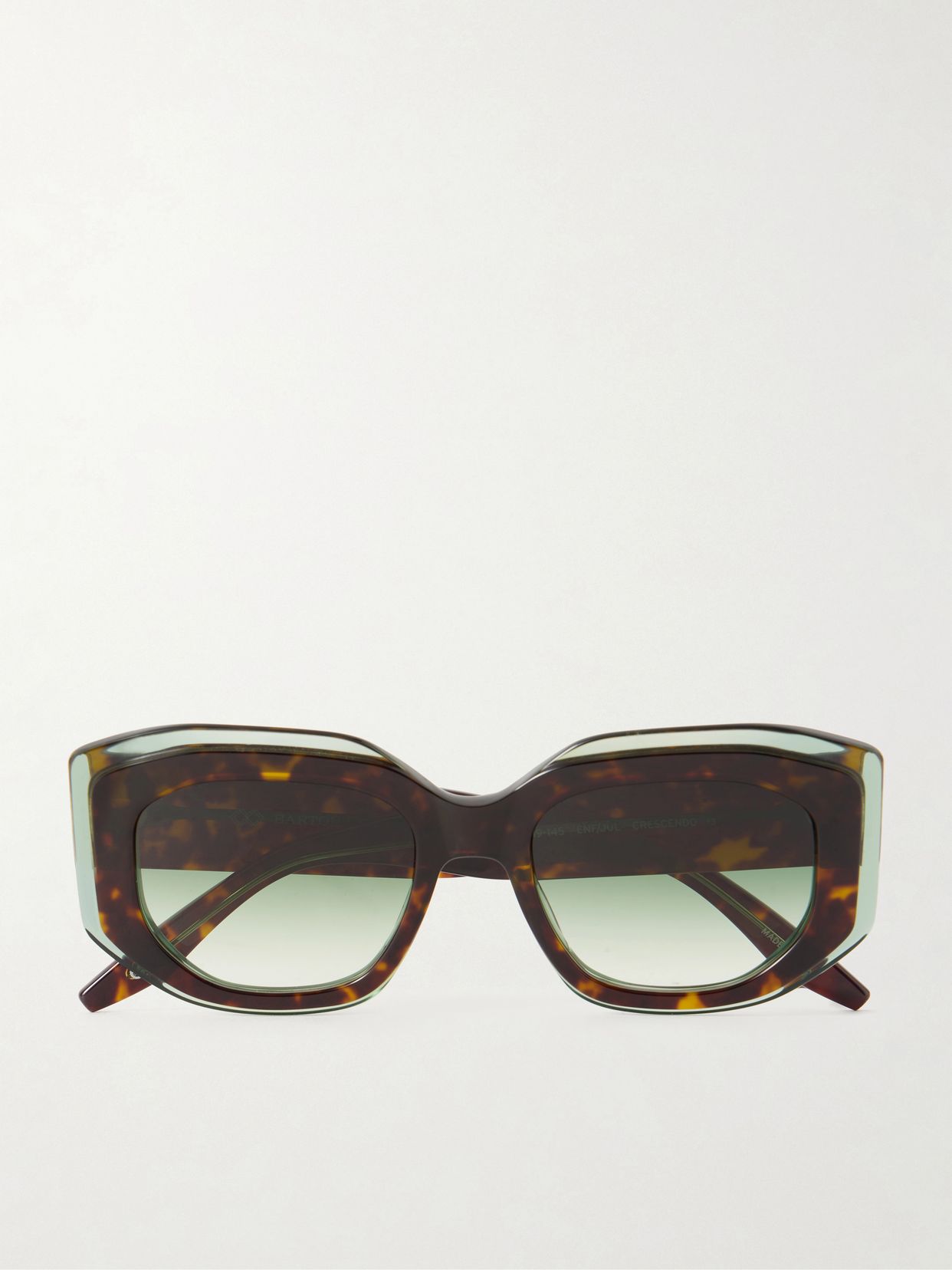 Crescendo square-frame tortoiseshell acetate sunglasses