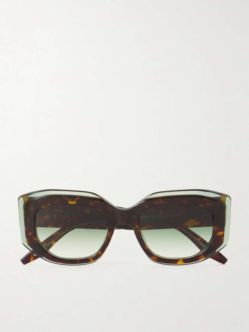 BARTON PERREIRA Crescendo Square-frame Tortoiseshell Acetate Sunglasses