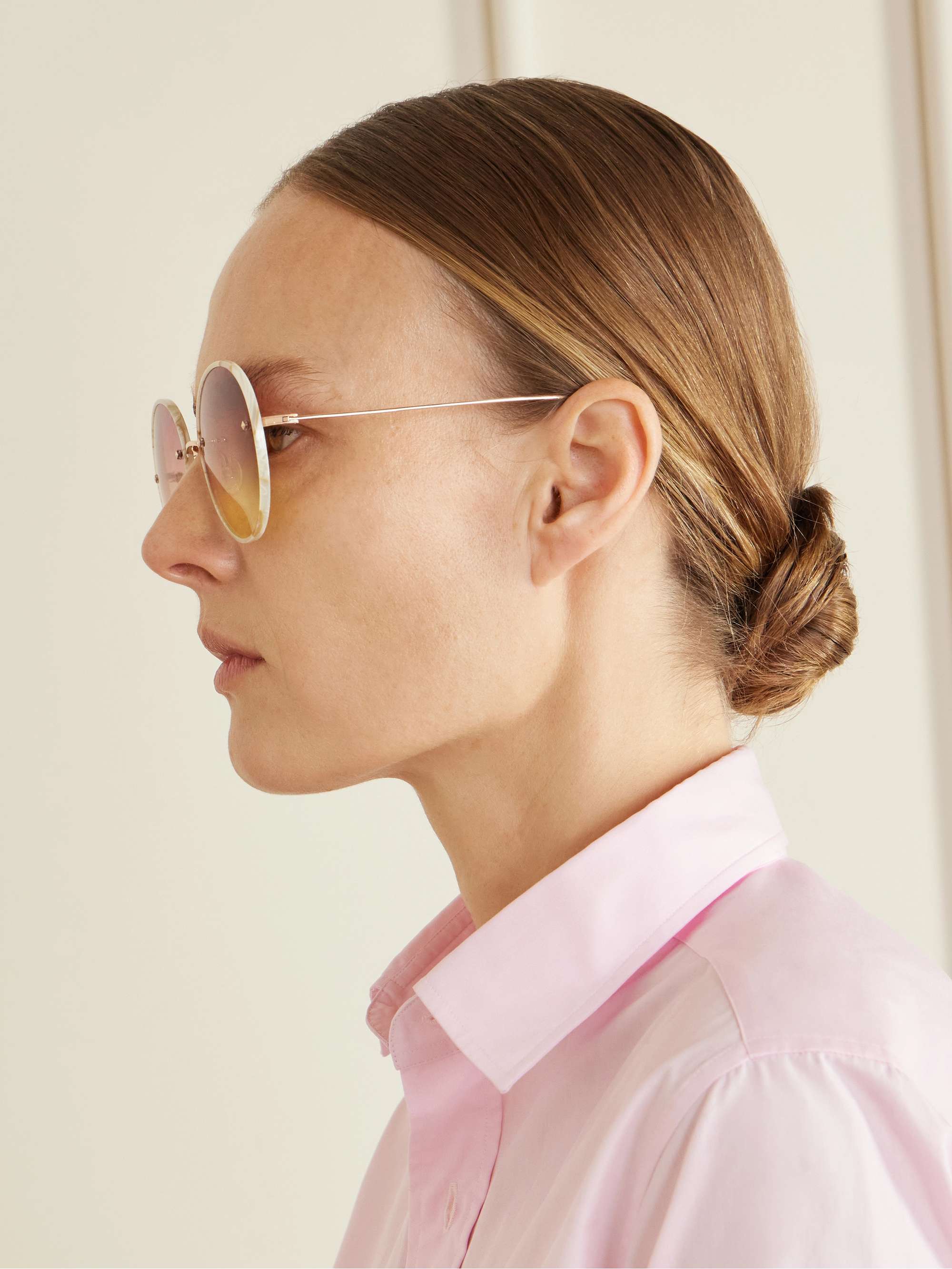 BARTON PERREIRA Rigby round-frame acetate and rose-gold tone  display picture 1