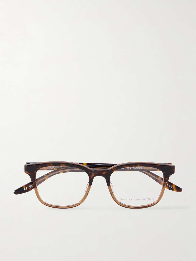 BARTON PERREIRA Emerson Square-frame Tortoiseshell Acetate Optical Glasses