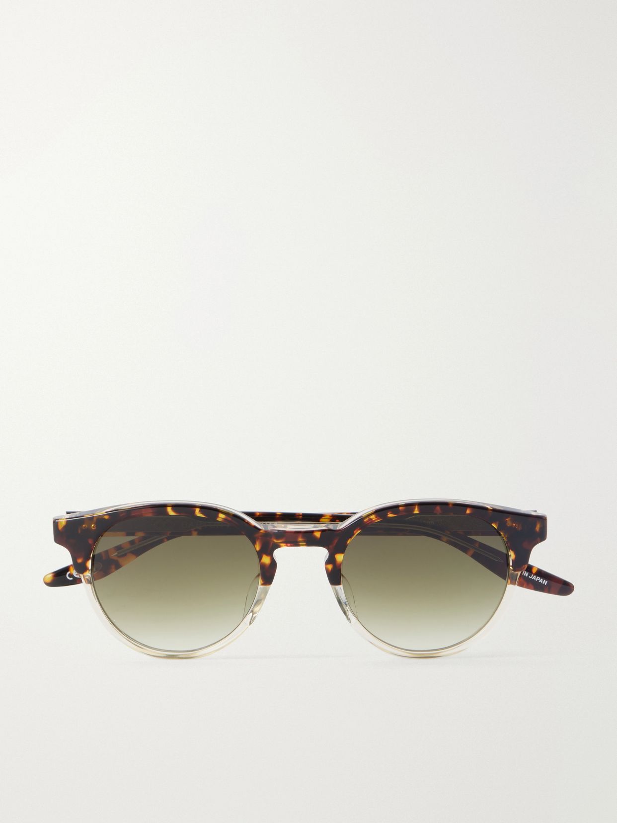 Beckford Sun round-frame tortoiseshell acetate sunglasses