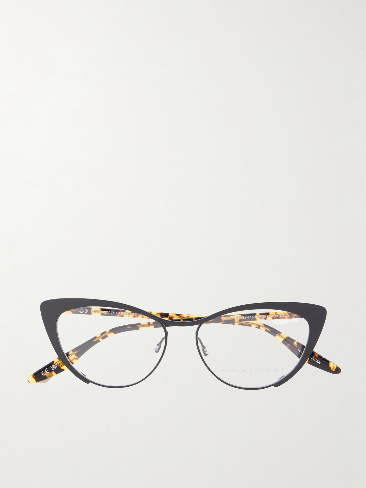 Barton Perreira Cheeky Cat-eye Tortoiseshell Acetate And Metal Optical Glasses In Burgundy