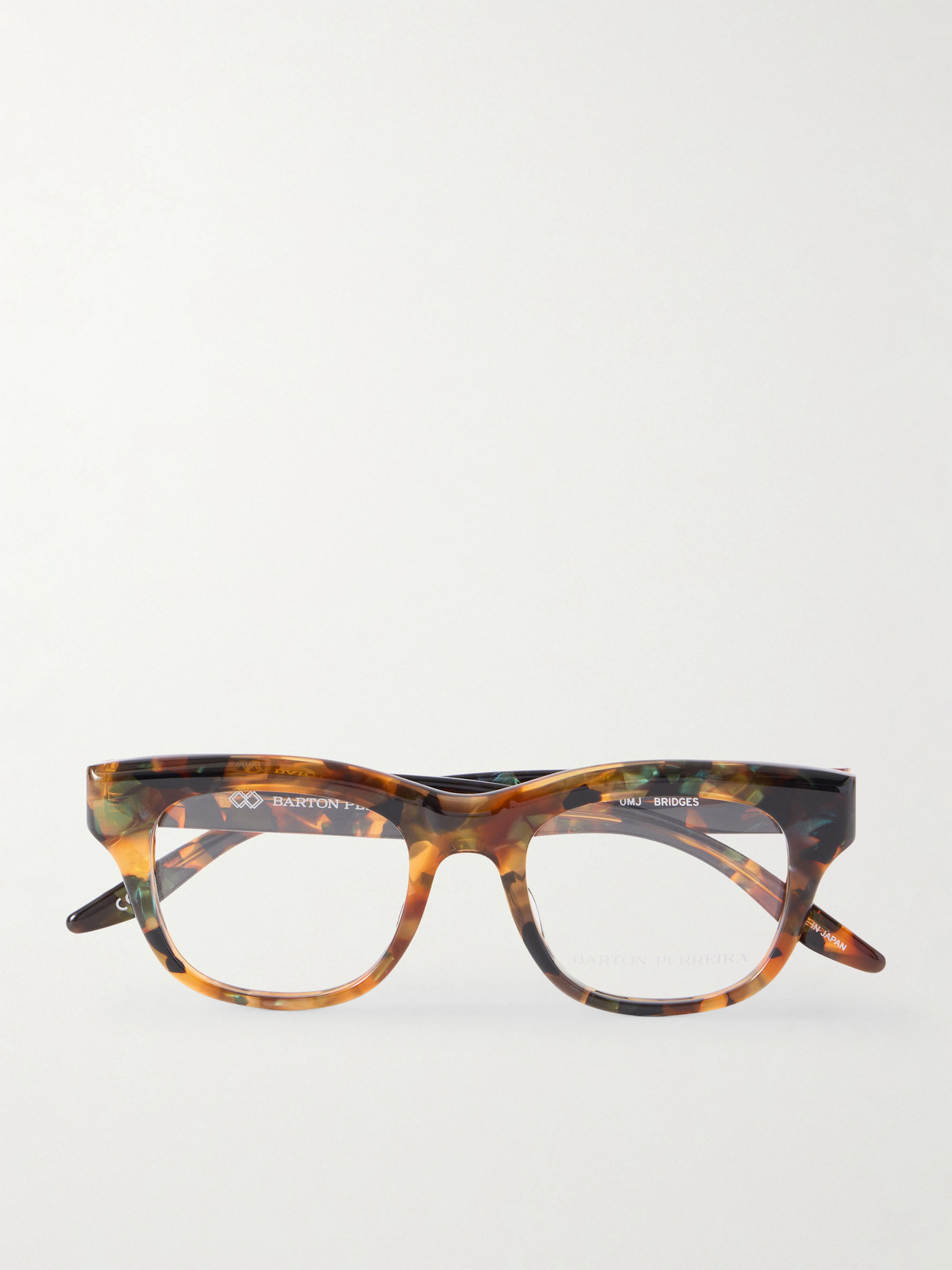 Barton Perreira Bridges Square-frame Tortoiseshell Acetate Optical Glasses In Brown