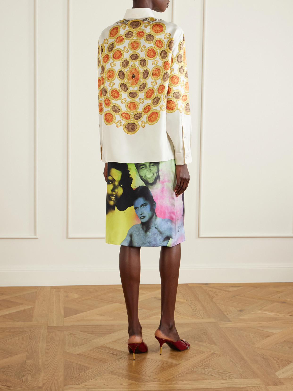 Printed Silk-Twill Shirt
