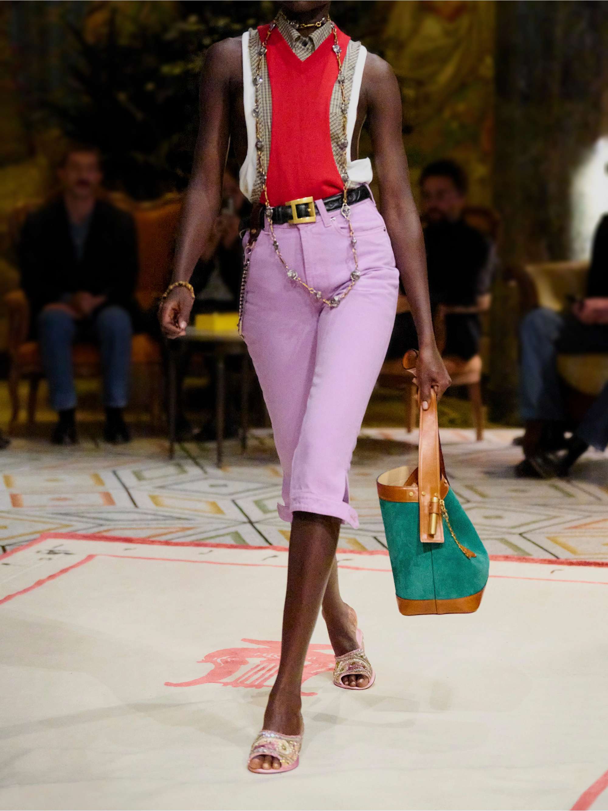 VERSACE Sleeveless embroidered cotton tank top | NET-A-PORTER