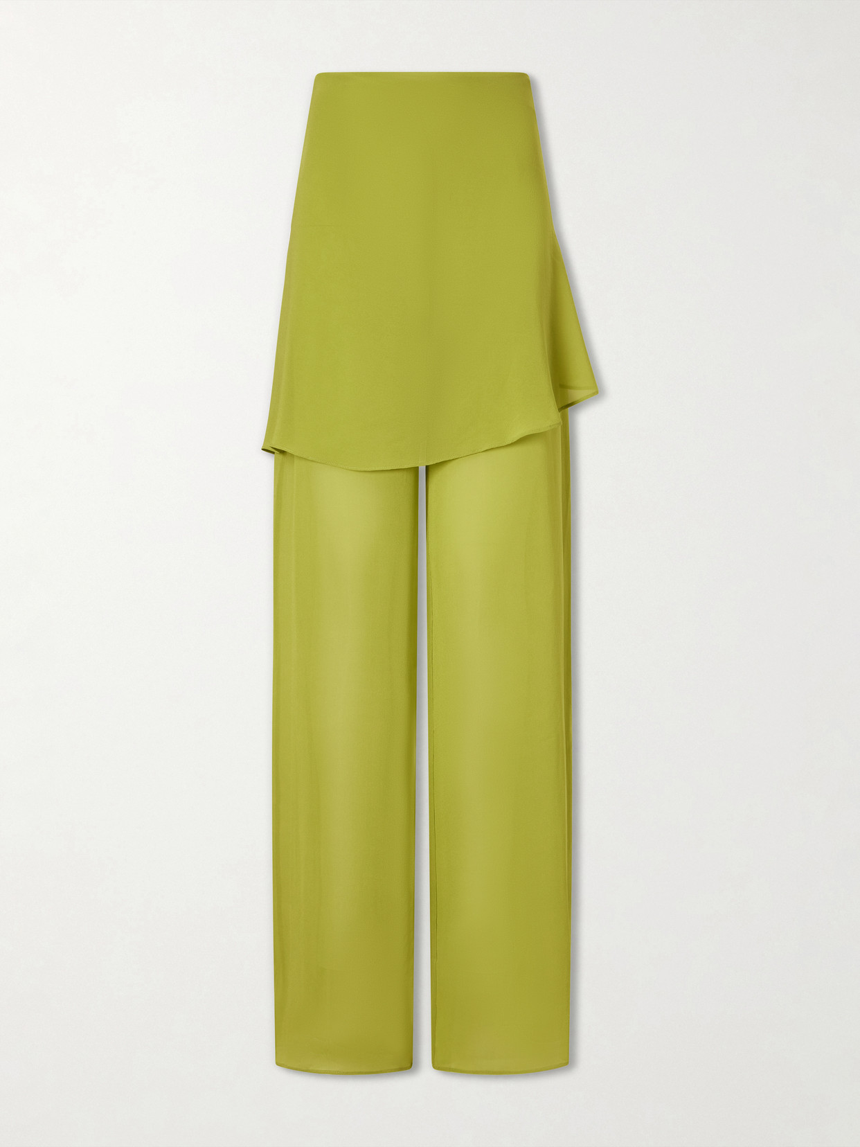 Christopher Esber - Mirador Silk Wide-leg Pants - Green