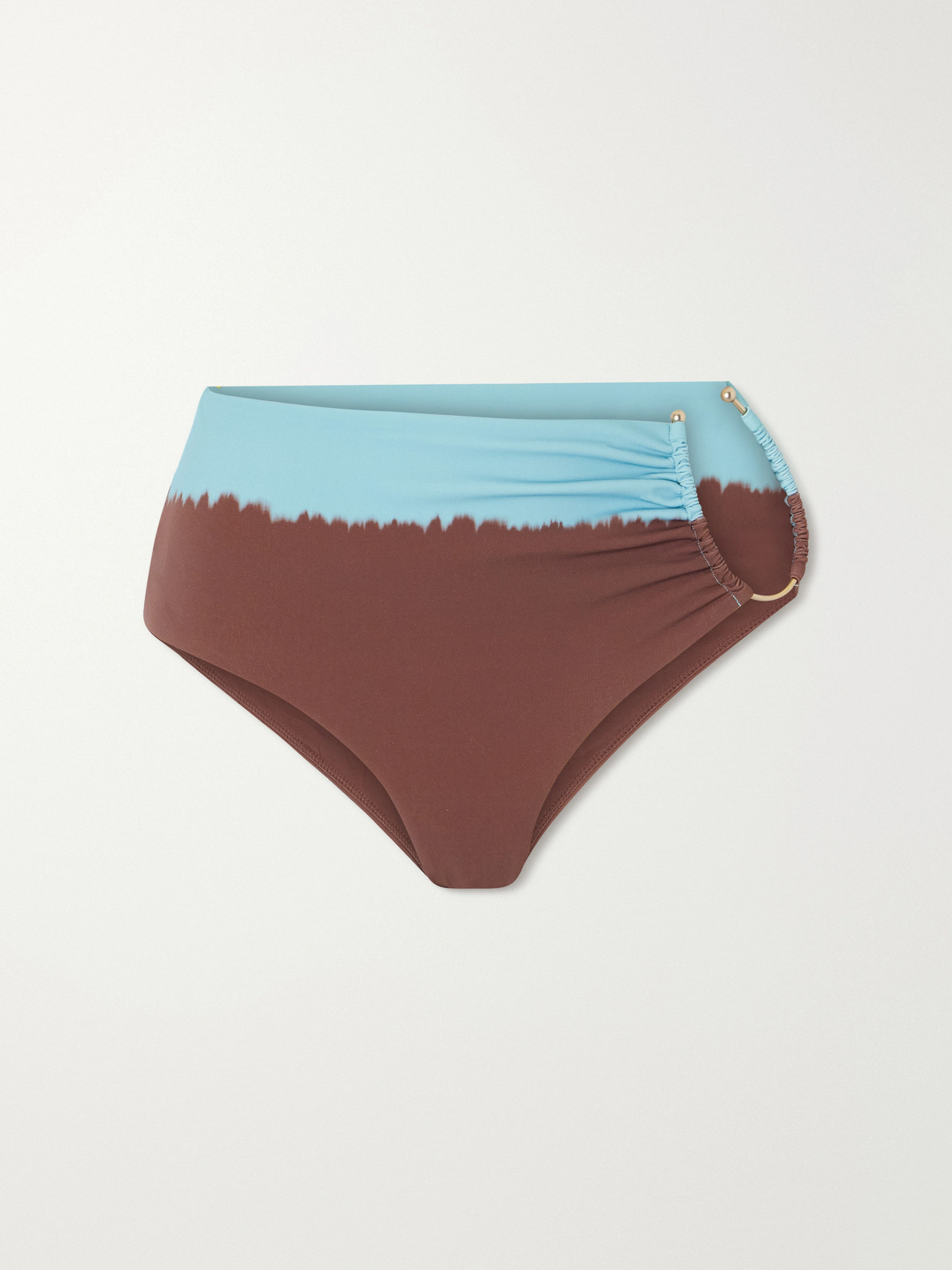 Christopher Esber Cutout Embellished Bikini Briefs In Brown
