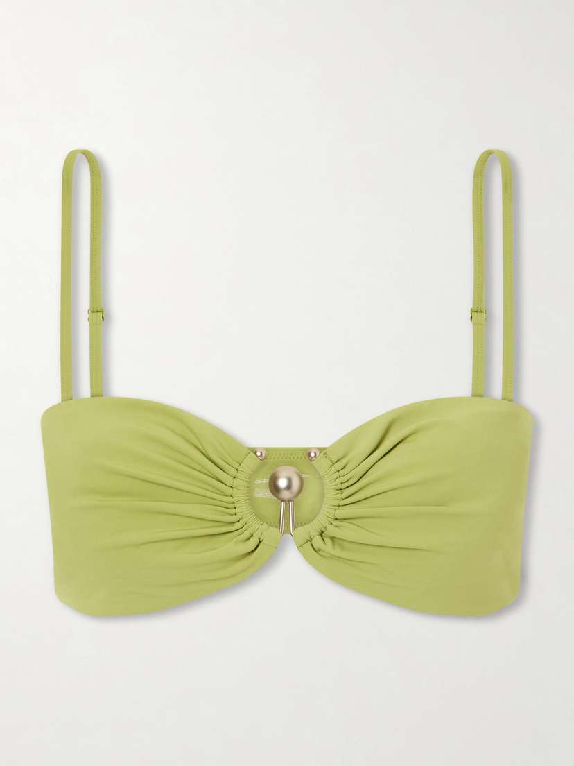 Christopher Esber Ruched Prong Bandeau Bikini Top | Thumbnail 5