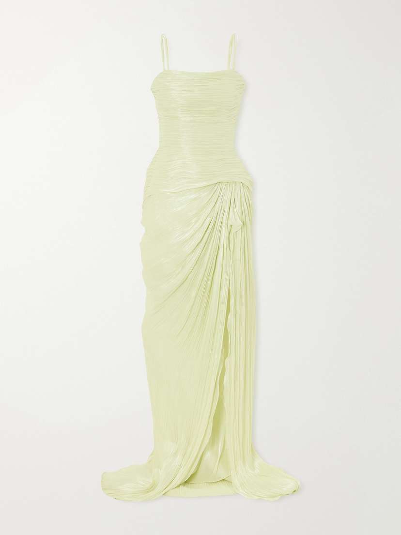 Marmar Halim Draped Georgette Gown