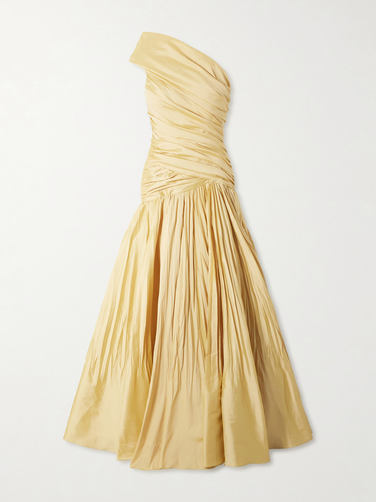 Marmar Halim One Shoulder Gown In Gold