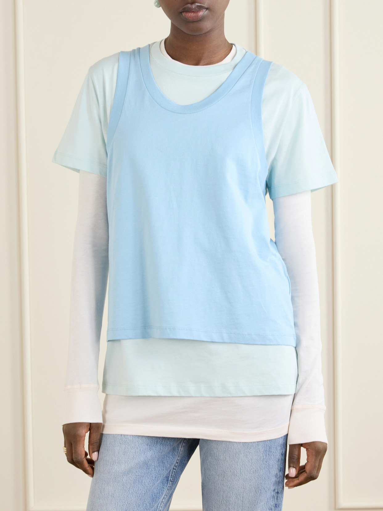 Wardrobe. Nyc - Layered Cotton-Jersey T-Shirt