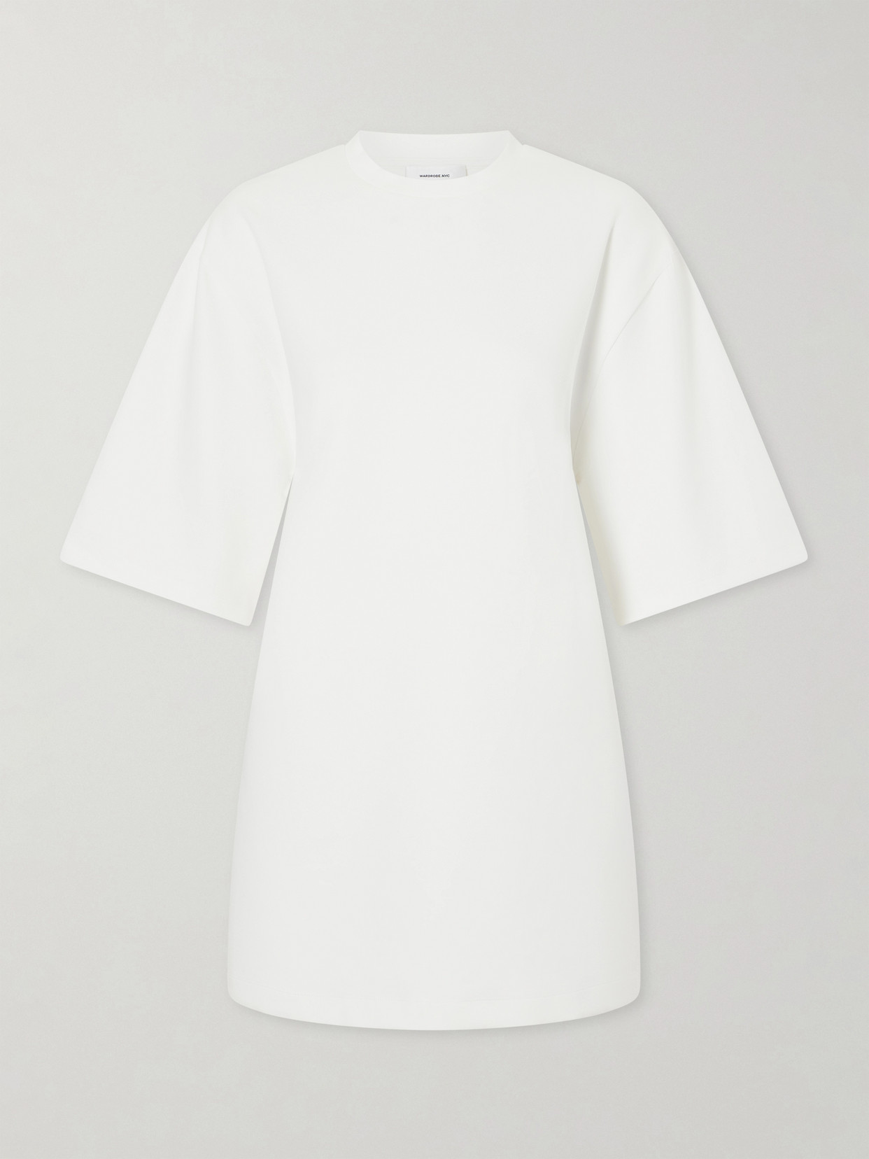 WARDROBE. NYC - Cut-out Cotton-blend Jersey Mini Dress - White