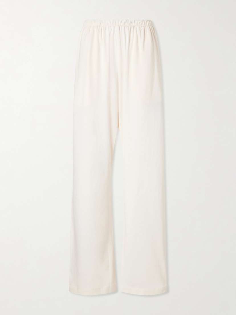 Wardrobe.NYC Cotton Pajama Wide-leg Pants