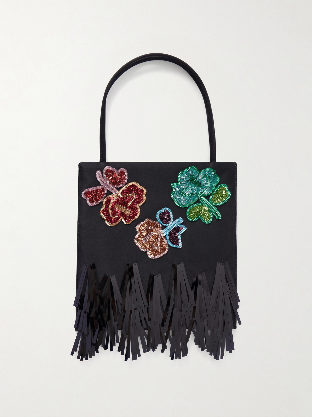 Marni Marni - Sequin-embellished Satin Tote Bag - Black