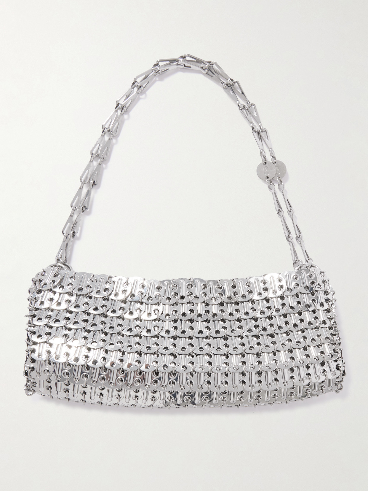 Rabanne Chainmail Shoulder Bag In Silver