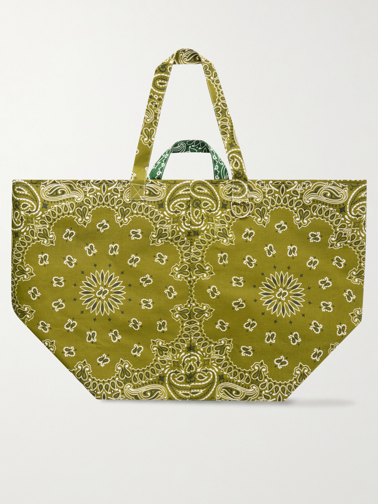 Maxi Basket Printed Cotton Tote Bag