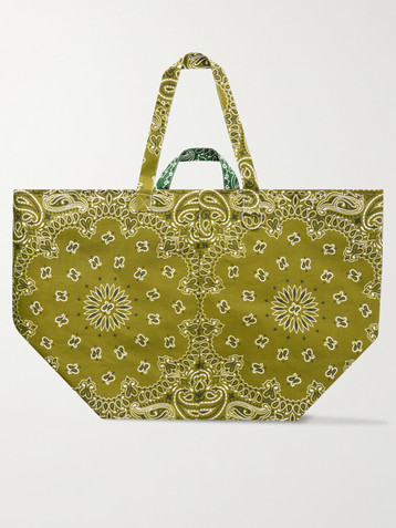 CALL IT BY YOUR NAME Maxi basket printed cotton tote bag