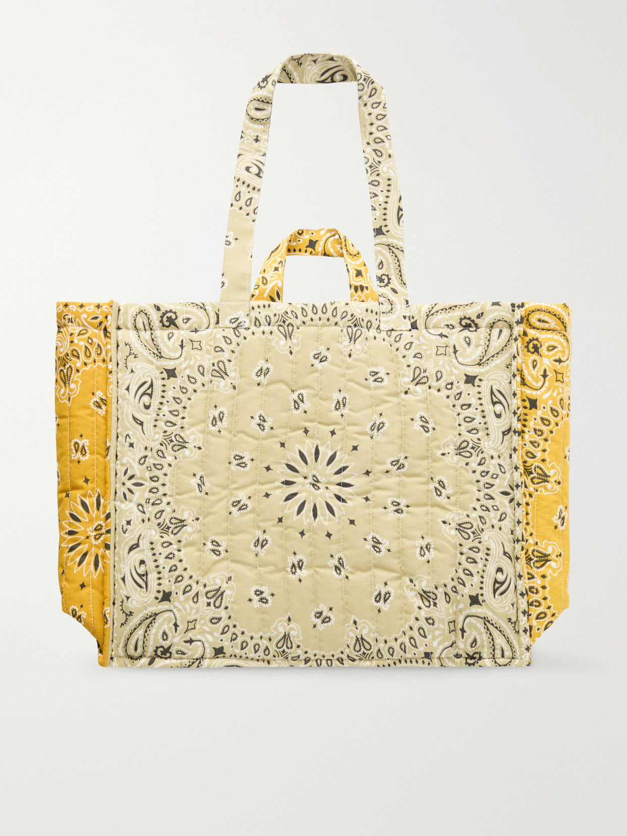 Maxi Cabas Quilted Bandana-Print Cotton Tote