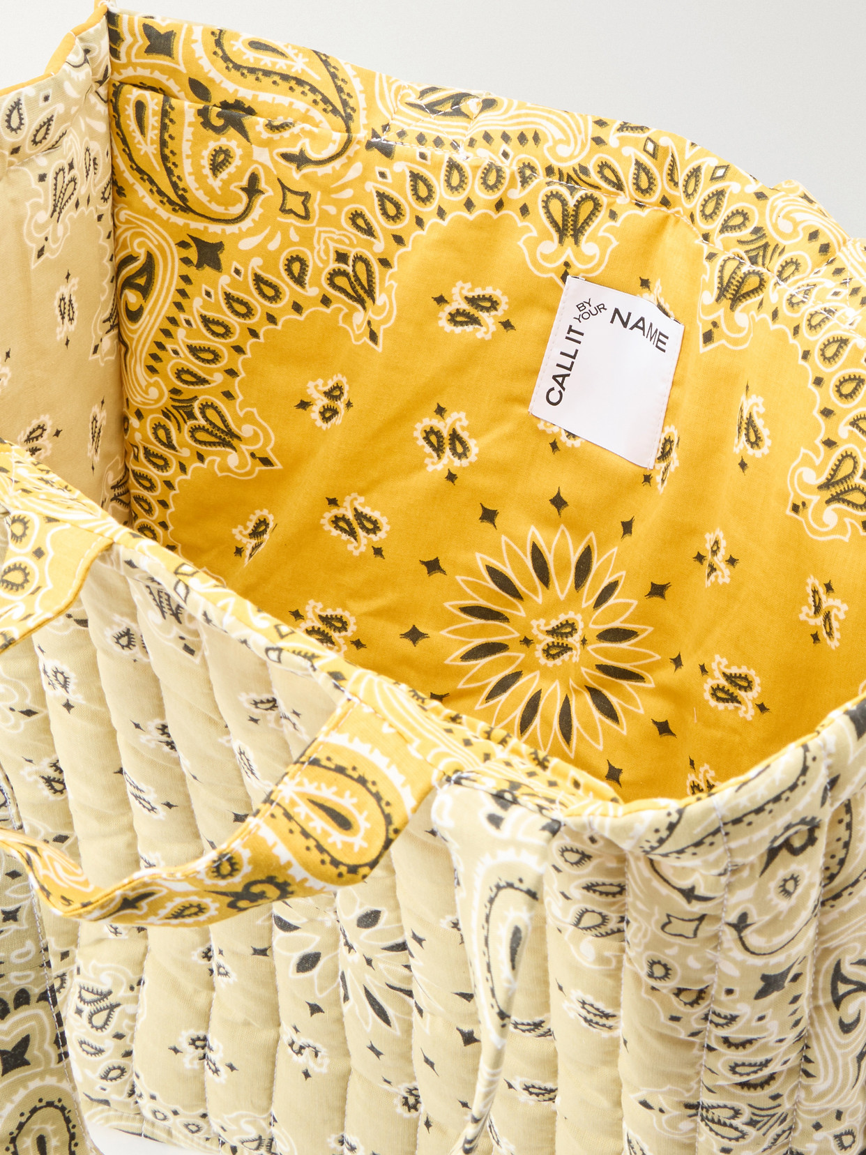Maxi Cabas Quilted Bandana-Print Cotton Tote