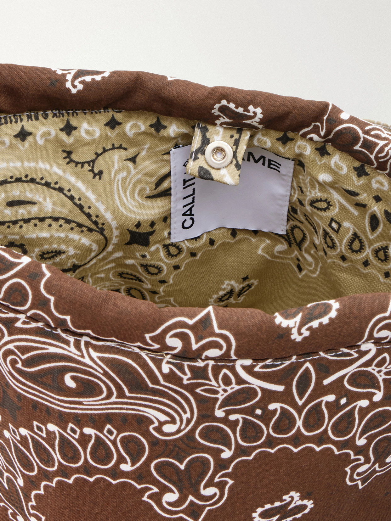 Seau Bandana-Print Cotton Tote