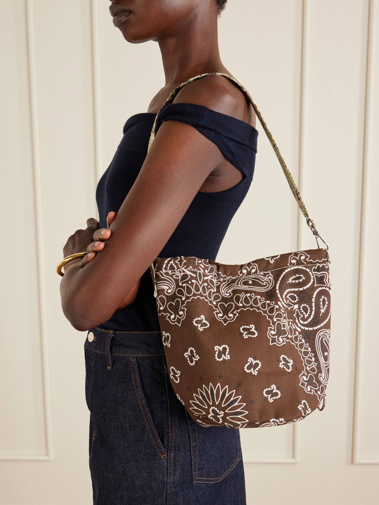 Seau Bandana-Print Cotton Tote