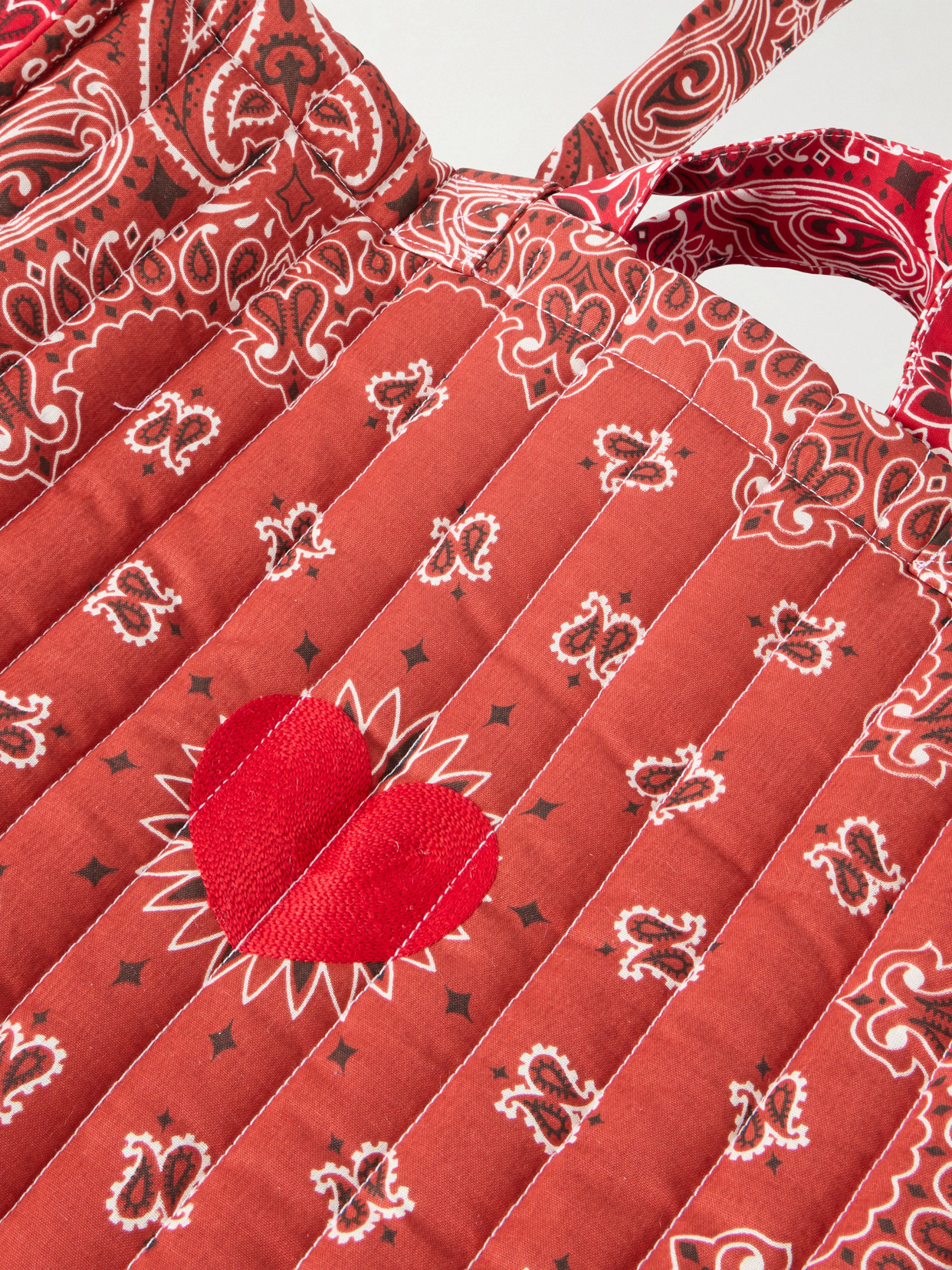 Maxi Cabas Coeur Quilted Printed Tote