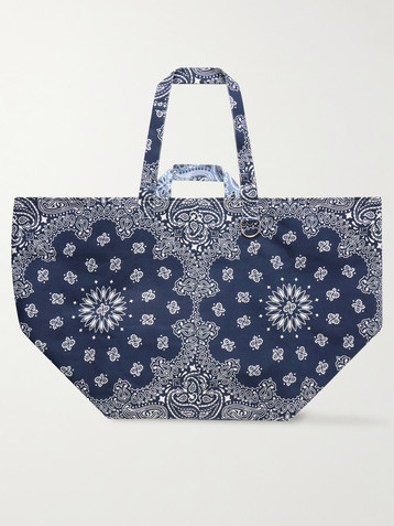 CALL IT BY YOUR NAME Maxi Basket printed cotton tote