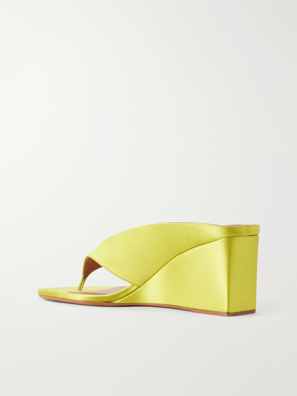 Alaïa - Tong 75 Satin Wedge Sandals