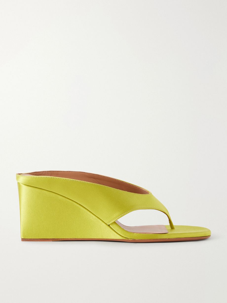 Tong 75 suede wedge sandals