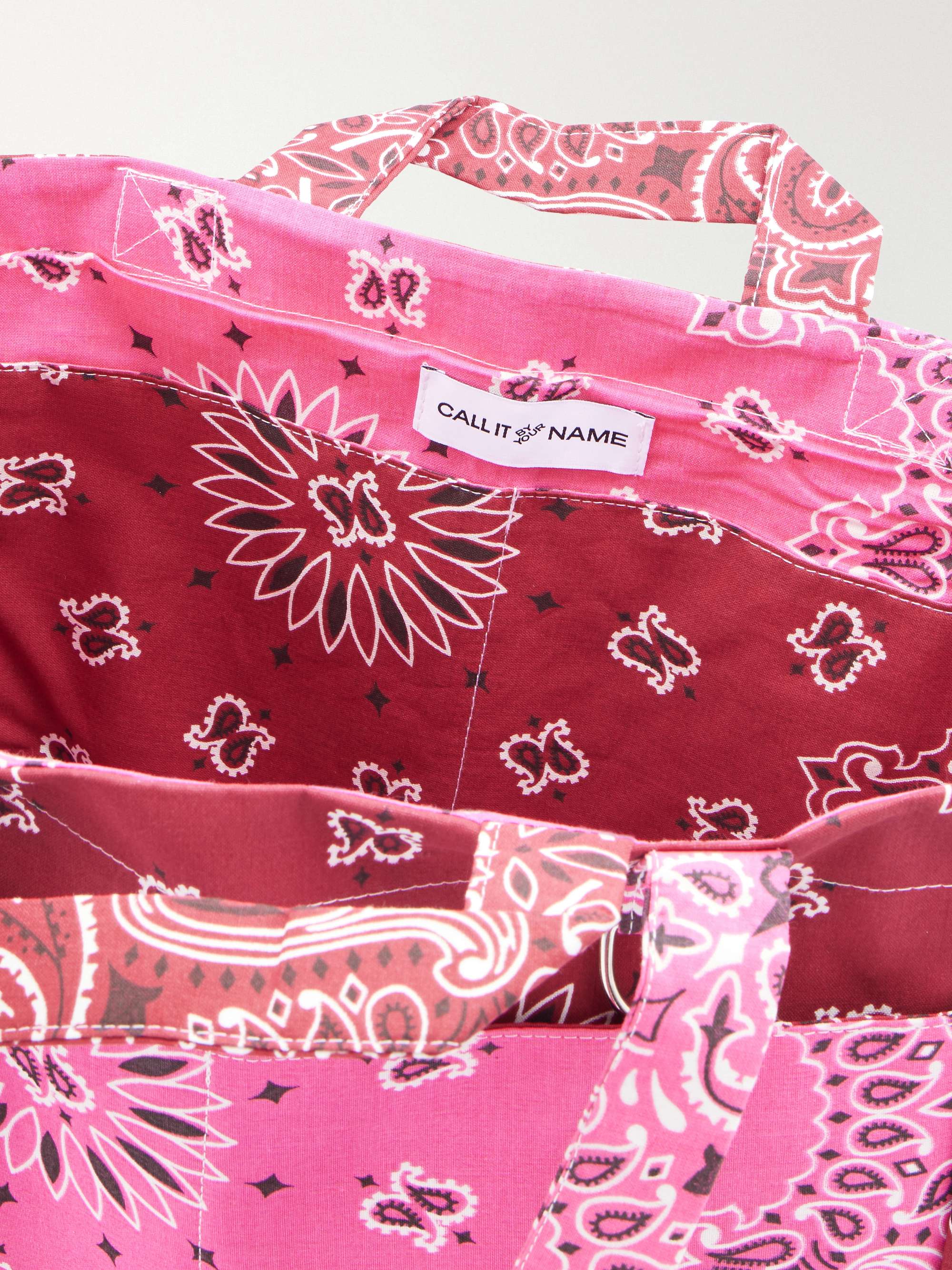 CALL IT BY YOUR NAME Picnic bandana-print cotton tote | NET-A-PORTER