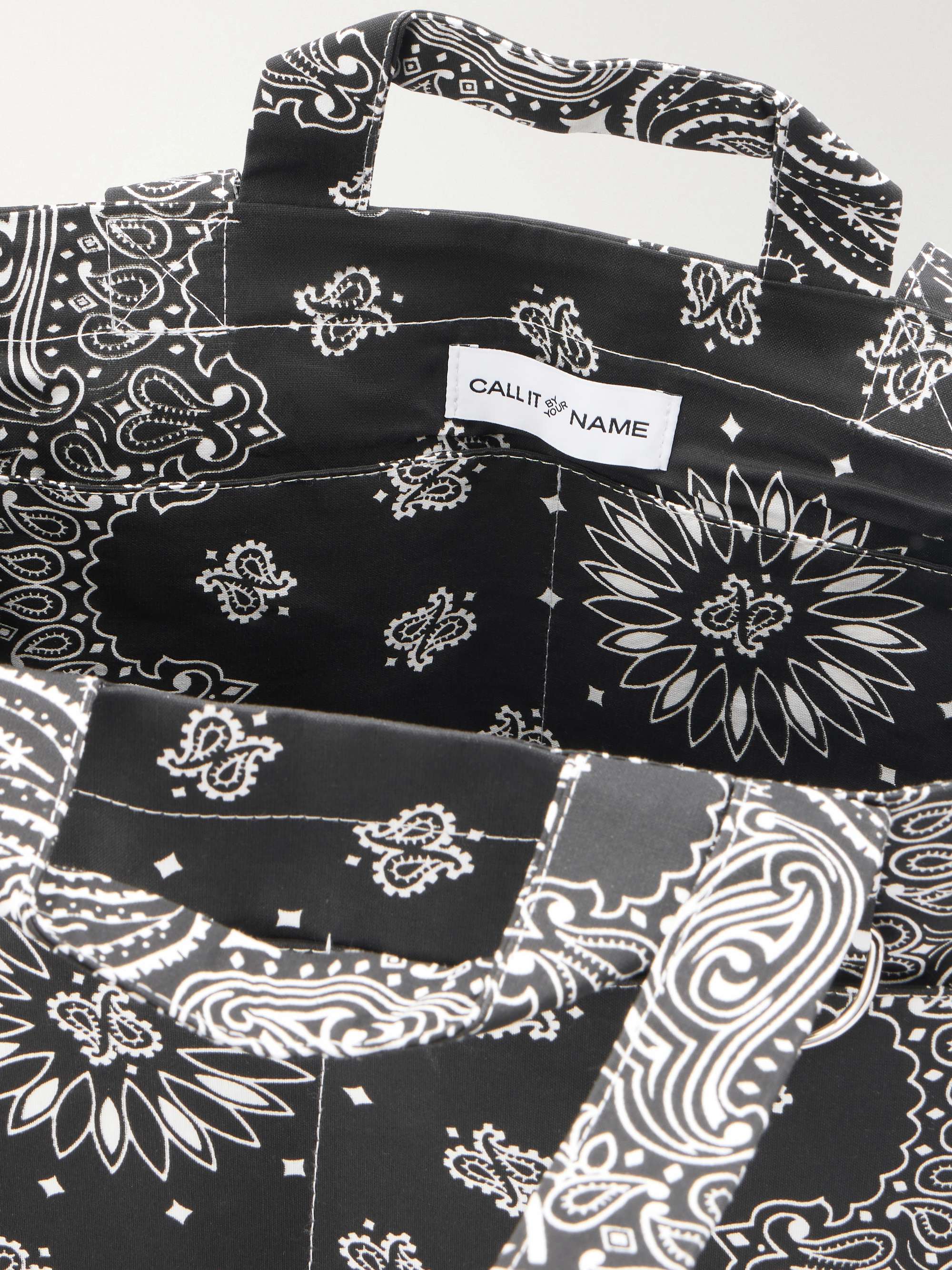 CALL IT BY YOUR NAME Picnic bandana-print cotton tote | NET-A-PORTER