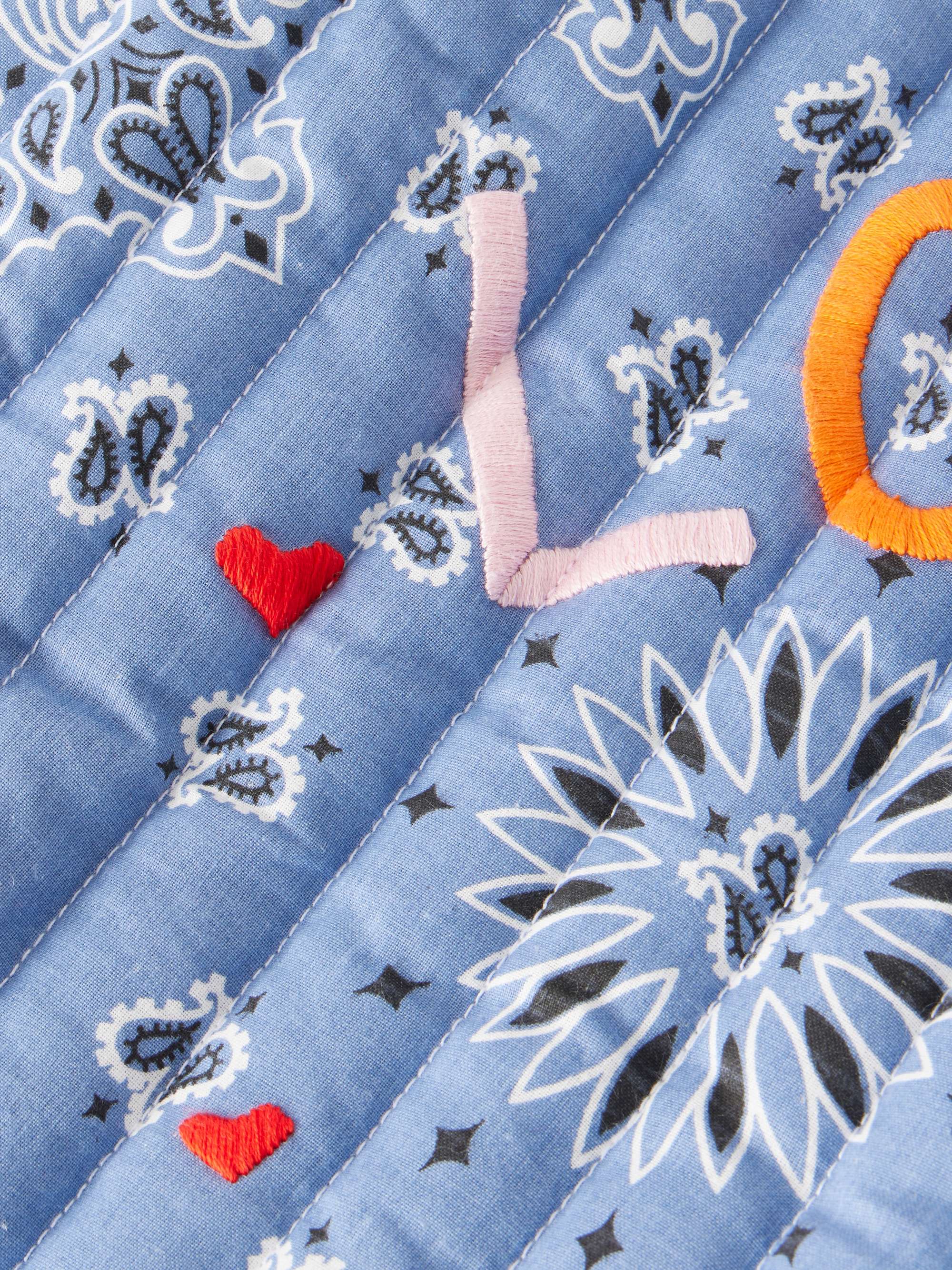 CALL IT BY YOUR NAME Cabas maxi embroidered quilted printed cotton