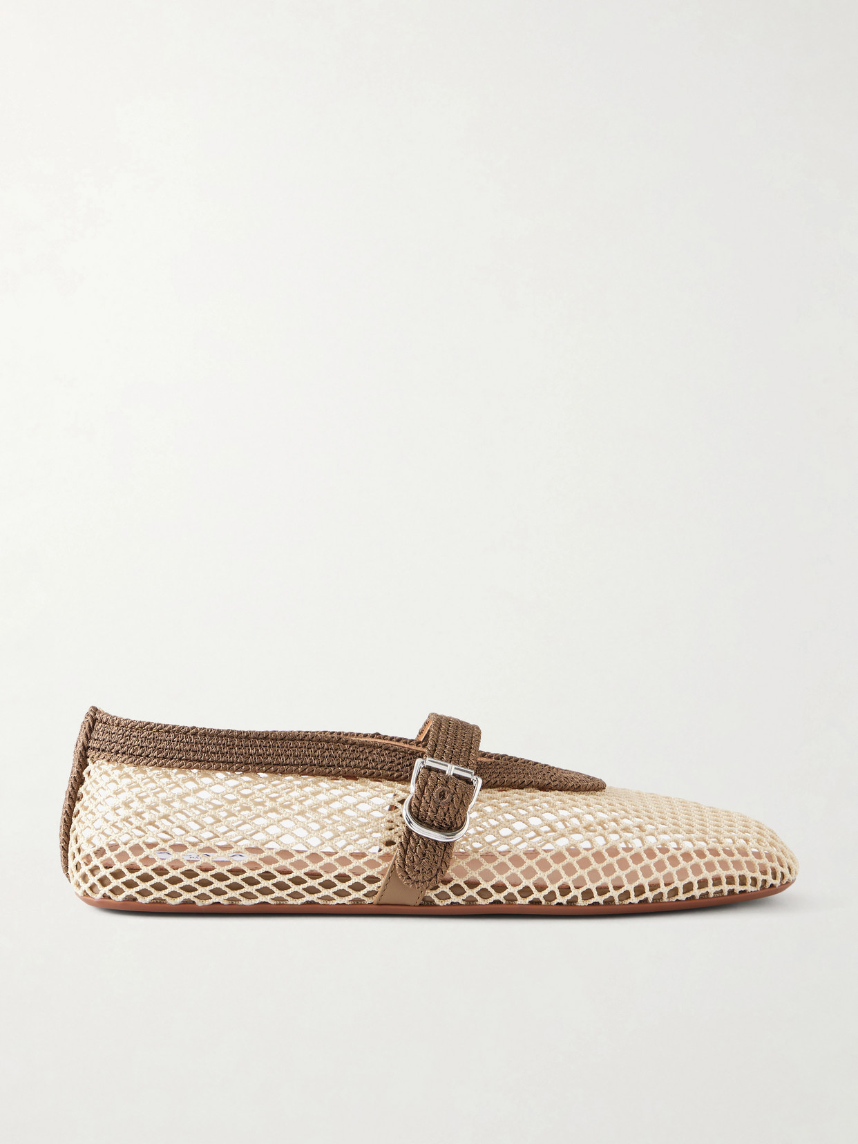 Alaïa - Embroidered Satin-Cord And Ballet Flats