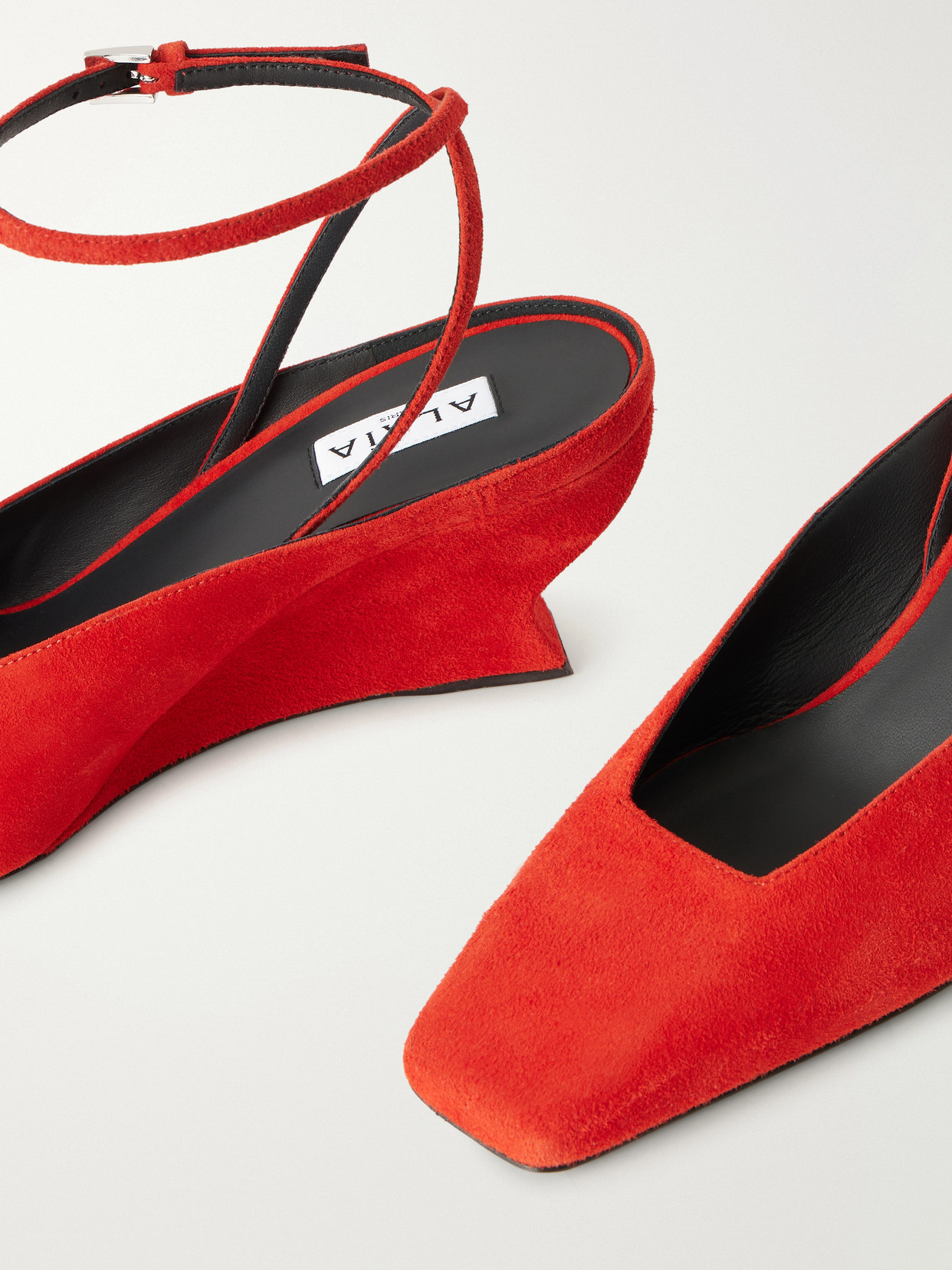 Alaïa - 60 Suede Wedge Pumps