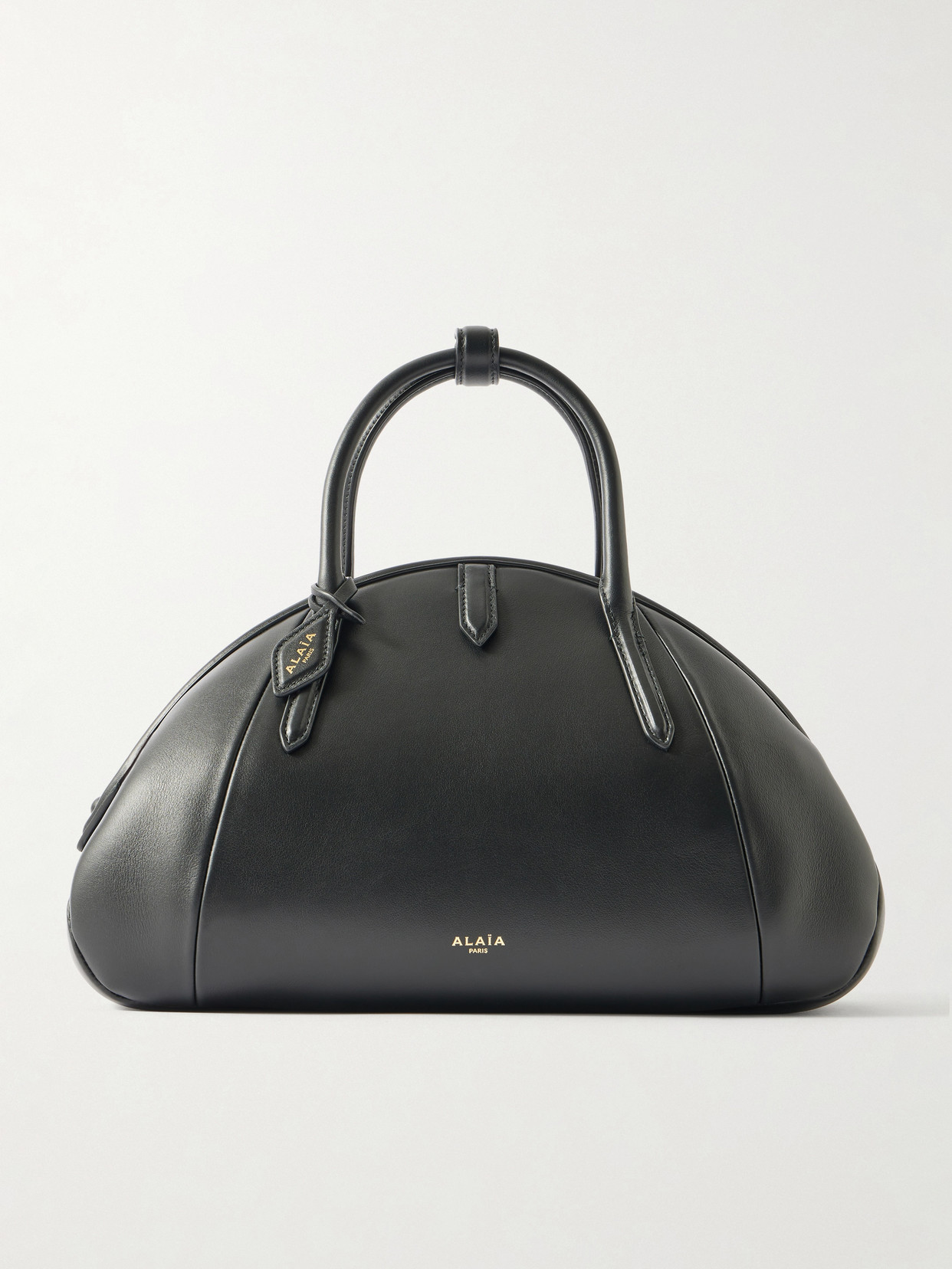 Alaïa Leather Shoulder Bag In Black