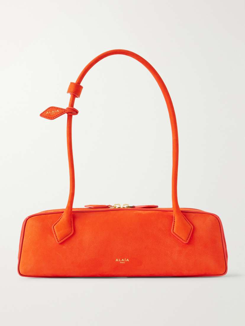Alaïa Le Teckel Medium Nubuck Shoulder Bag