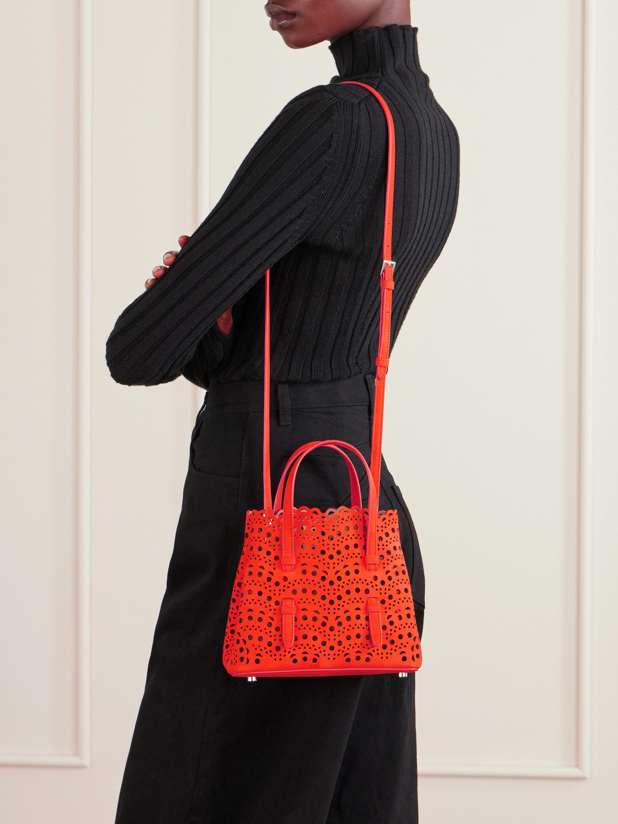 Alaïa - Mina 20 Laser-Cut Leather Tote