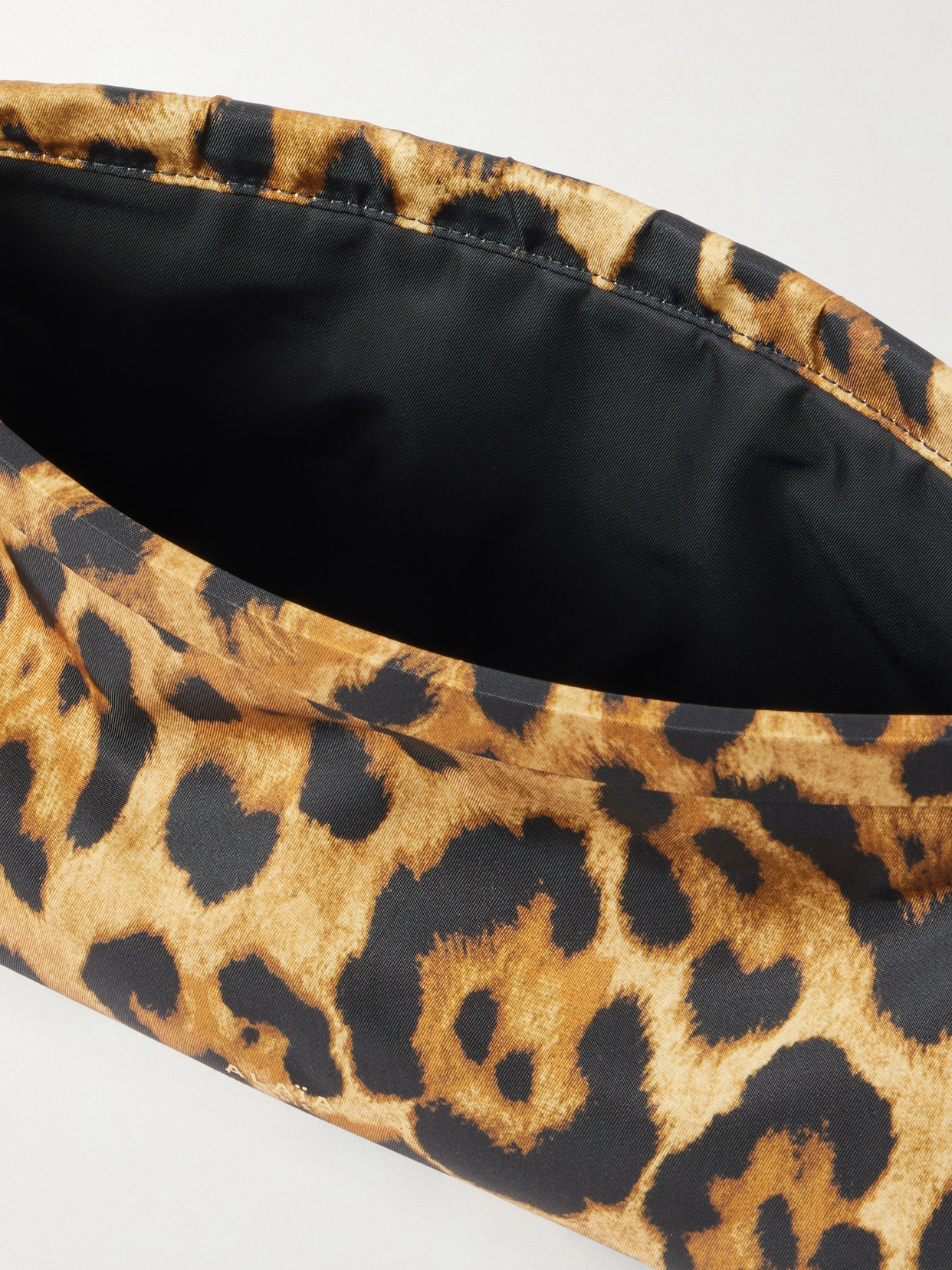 Alaïa Le Click Medium Leopard-print Satin Shoulder Bag In Multi