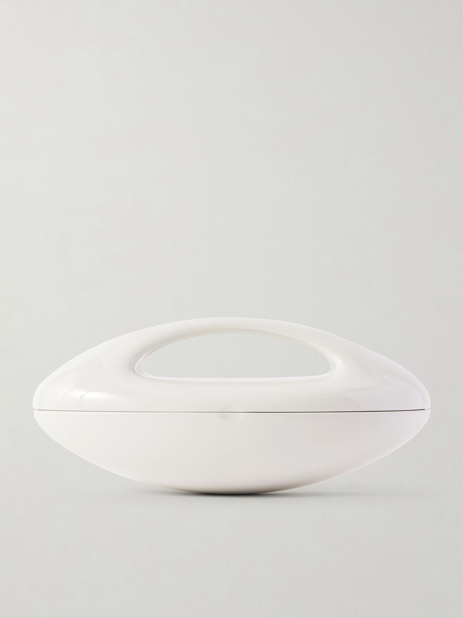 Sculptural Minaudiere resin clutch