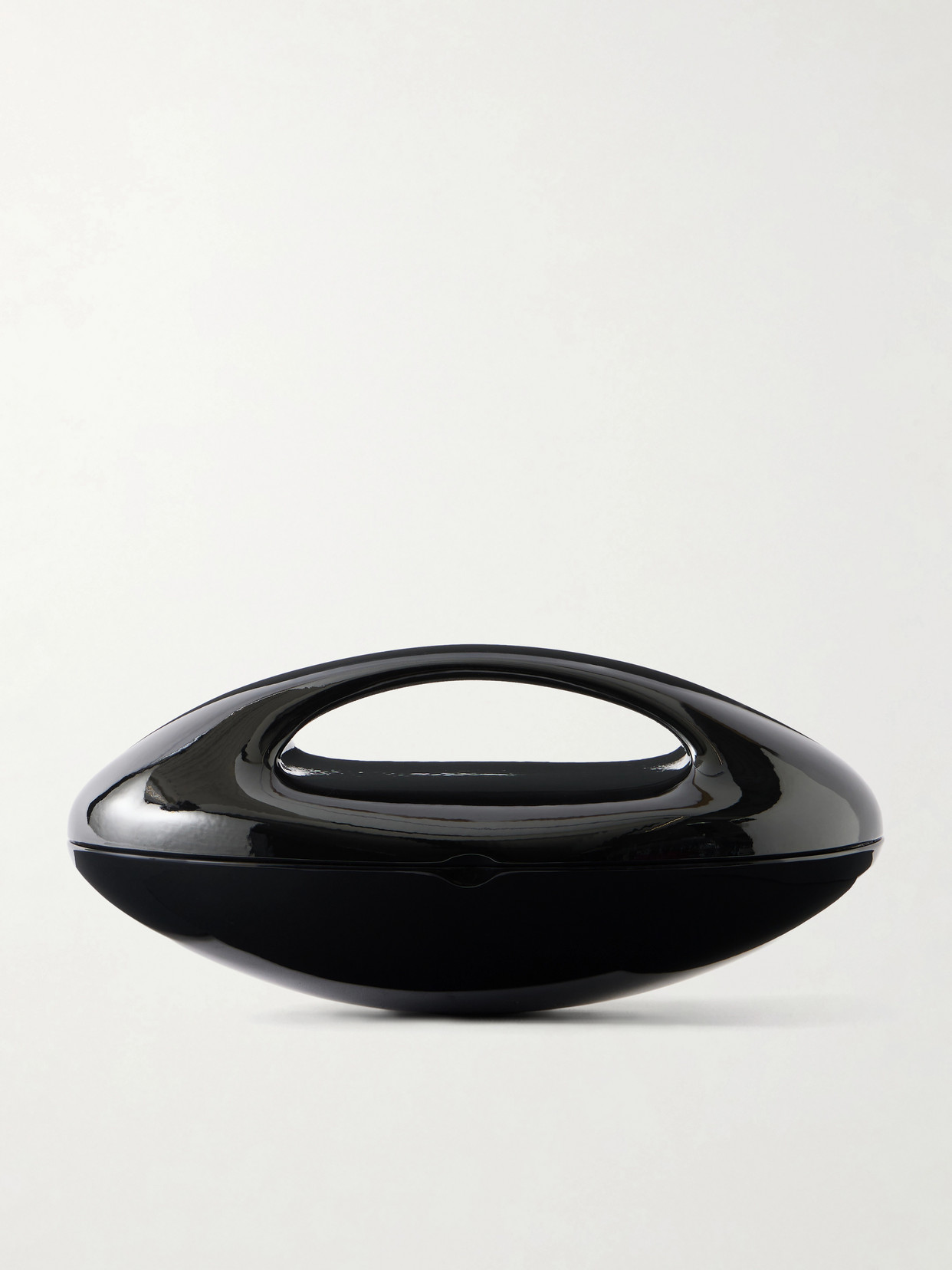 Alaïa Sculptural Minaudiere Resin Clutch In Black